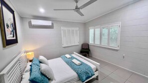 3 bedrooms, iron/ironing board, bed sheets