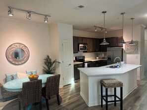 Microwave, stovetop, dishwasher