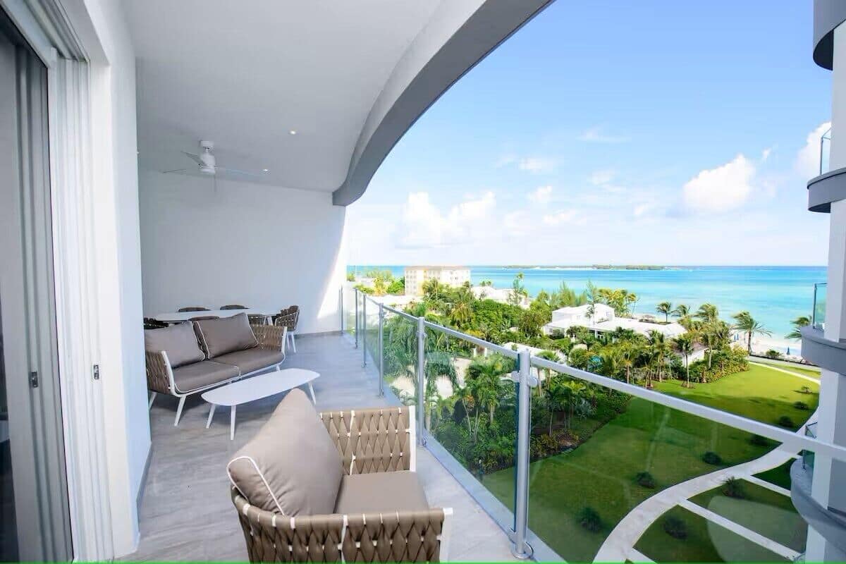 Apartamento superluxo, varanda, vista para o oceano | Terraço/pátio