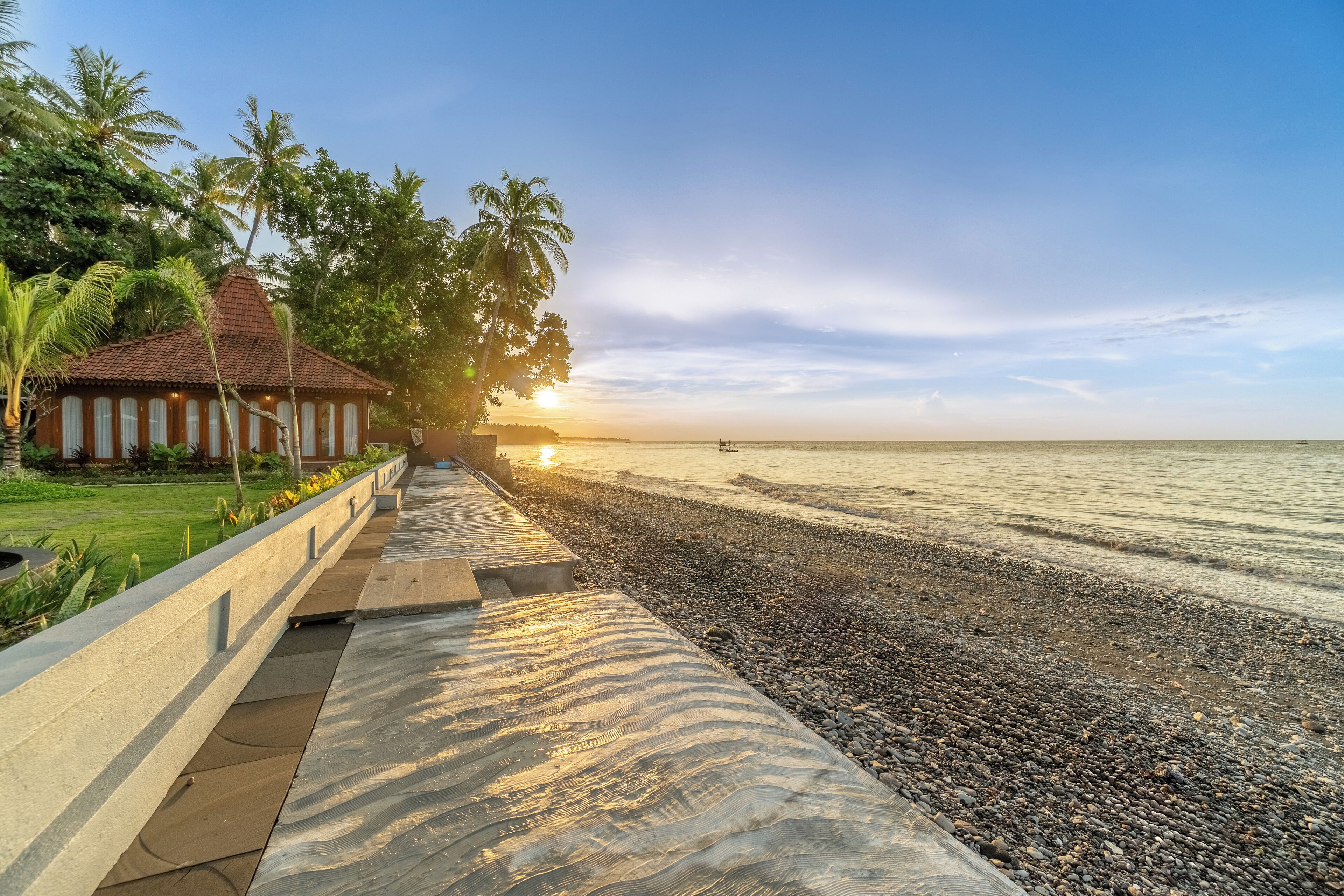 On the beach, black sand, scuba diving, snorkelling