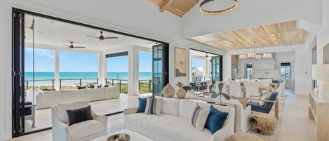 Televisión, chimenea, estéreo, oficina