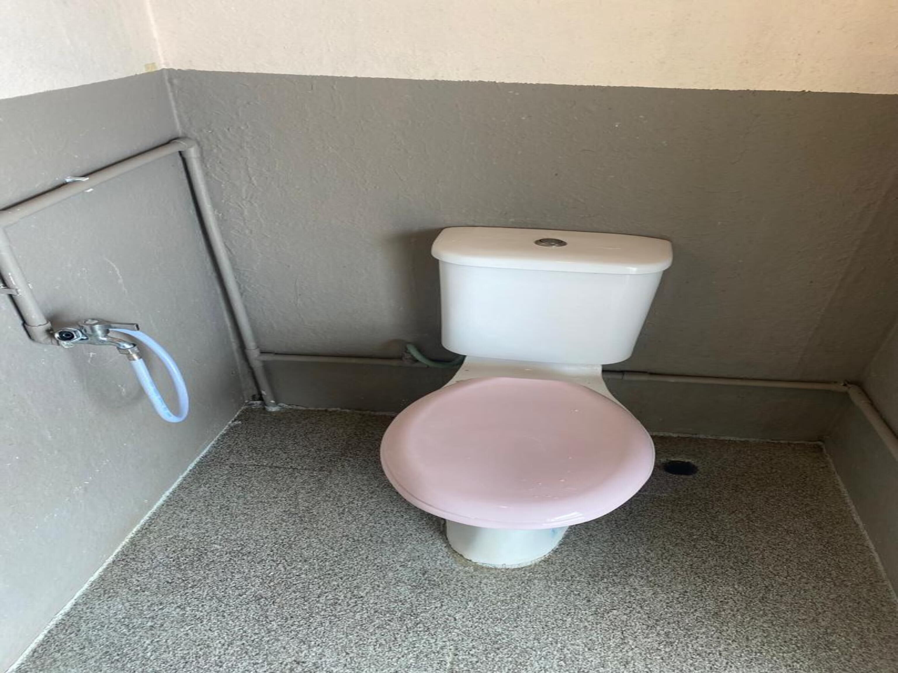 Un baño pequeño y estrecho con inodoro, lavabo y ducha.