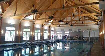 Spacious condo with mountain view, fireplace, a/c, walk to Lake Pinneo