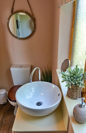 Bathroom - Train Carriage in Shrawardine With Starry Nights (Shrewsbury)