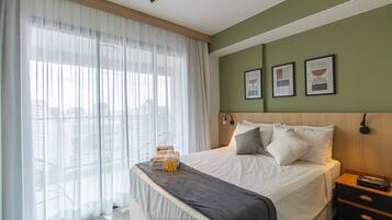 1 bedroom, iron/ironing board, travel crib, free WiFi