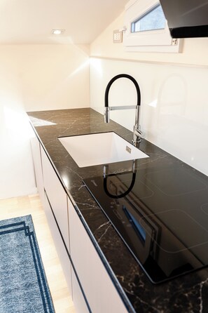 Microwave, oven, stovetop, dishwasher