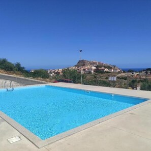 Leilighet, 1 soverom, røyk, terrasse | Basseng