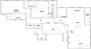 Floor plan - Barefoot Bliss by Island House Vacation Rentals (West Bay)
