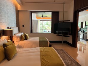2 Schlafzimmer, Zimmersafe, Bügeleisen/Bügelbrett, Reisekinderbett