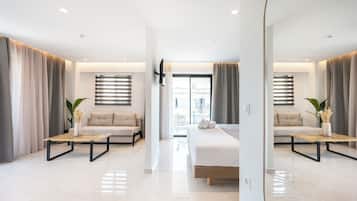 Departamento superior, balcón, vista a la ciudad | 1 habitación, decoración personalizada, insonorización y wifi gratis
