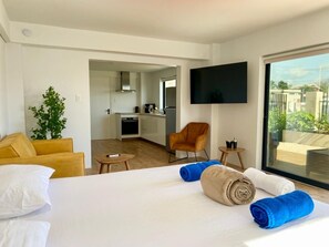 1 sovrum, strykjärn/strykbräda, resesäng och wi-fi