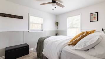 3 chambres, fer et planche Ă repasser, Wi-Fi, draps fournis