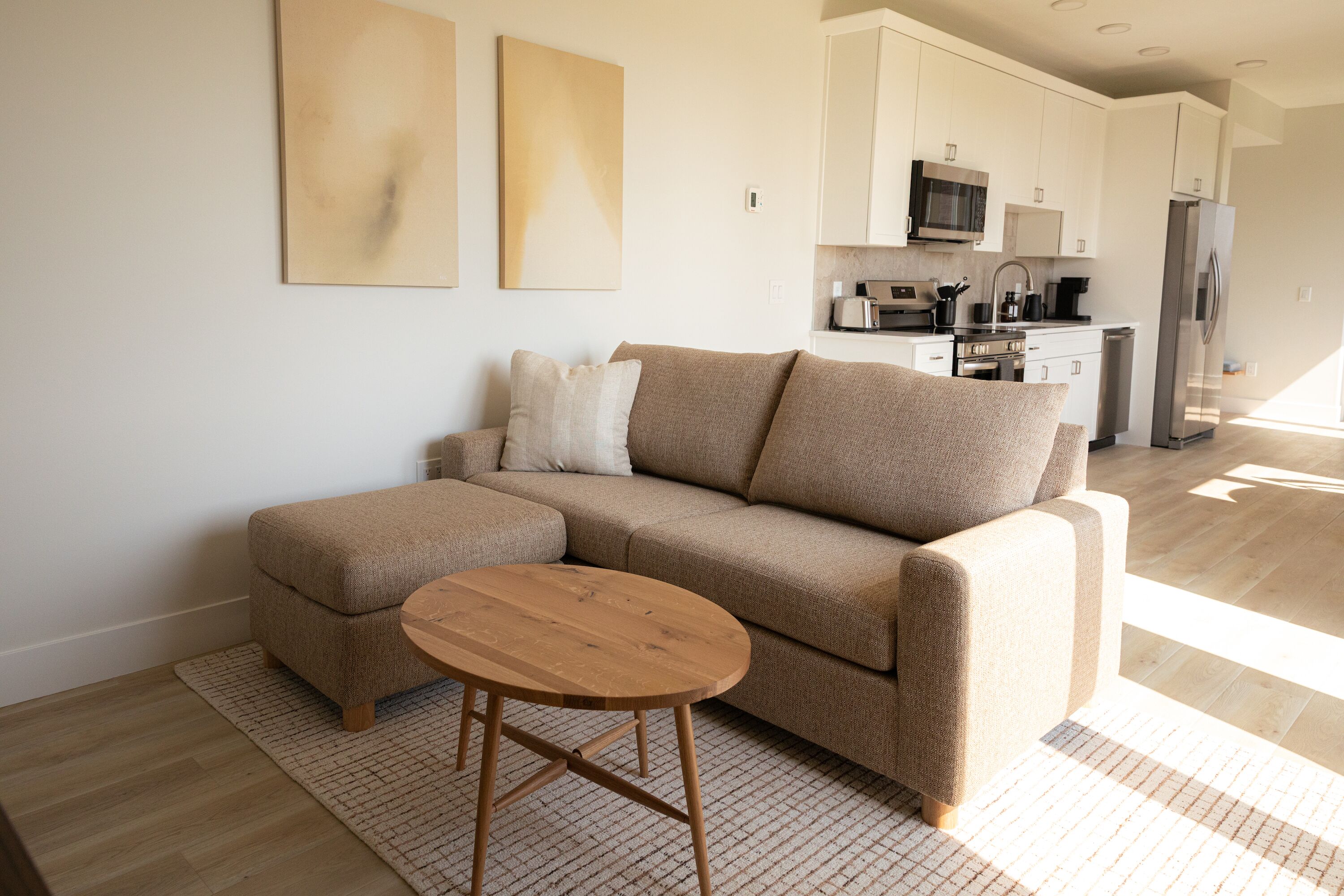 Appartement, 1 kingsize bed met slaapbank | Woonruimte | Flatscreentelevisie