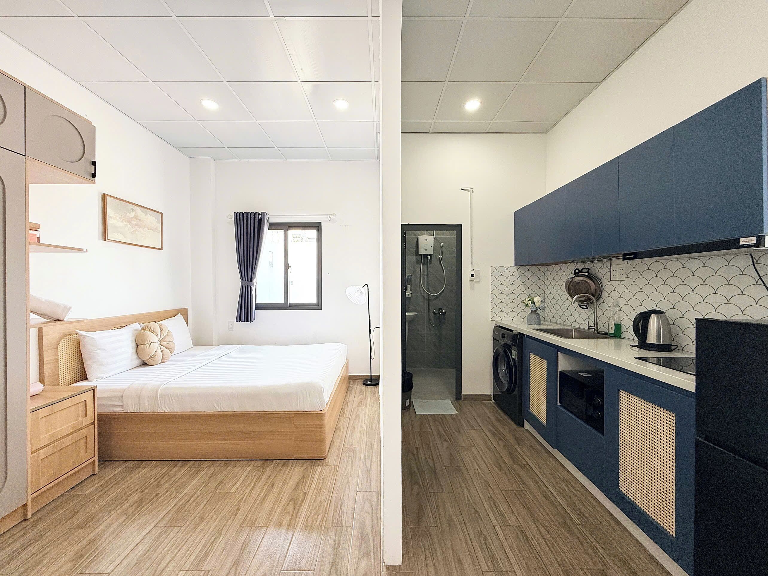 Departamento Deluxe | Muebles diferentes, escritorio, cortinas blackout y insonorización 