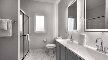 Towels, soap, toilet paper