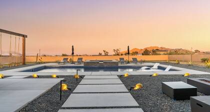Bocce, Pool+spa, Game Room, Firepit Modern Oasis Yucca Haven by Avantstay
