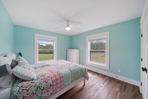 4 bedrooms, iron/ironing board, travel cot, WiFi