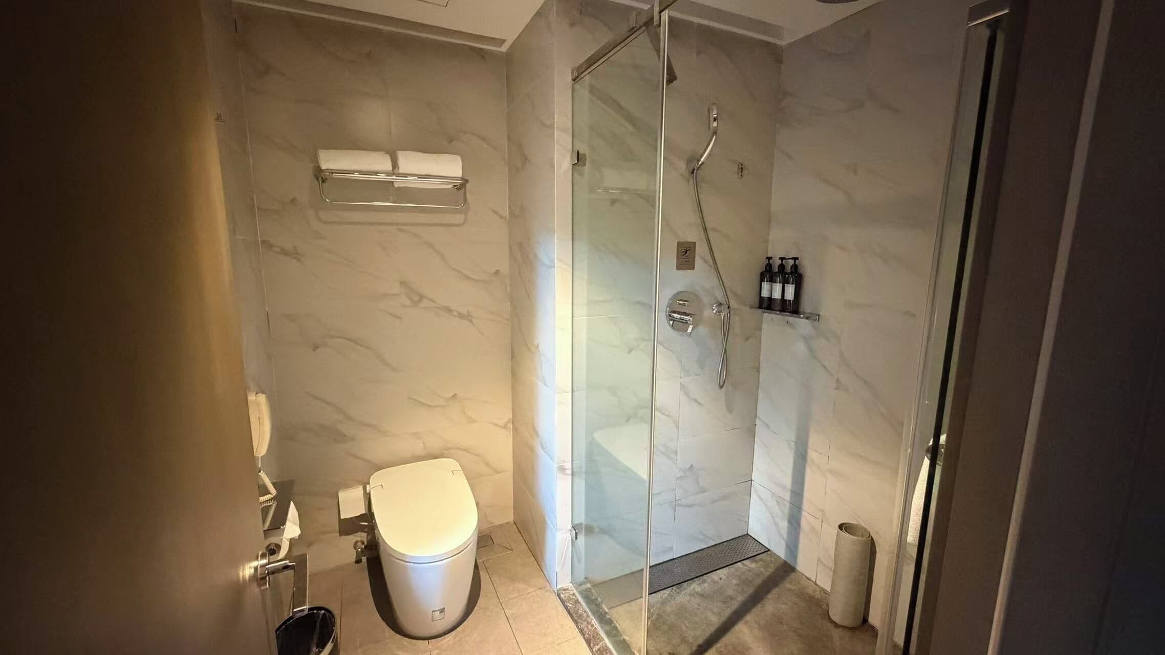 Double Room | Bilik Mandi | Pancuran mandi, pengering rambut, selipar, tuala disediakan 