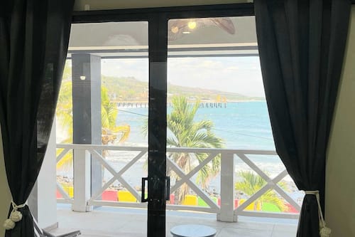 Vista a la playa o el mar