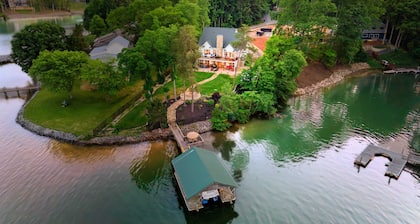 Spacious Waterfront Home on Lake Norman With Firepit, Views, and Dock Access