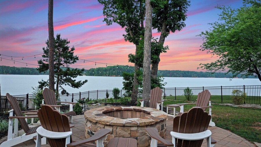 Spacious Waterfront Home on Lake Norman With Firepit, Views, and Dock Access