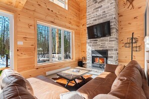 Fernseher, Kamin, Videospiele, DVD-Player