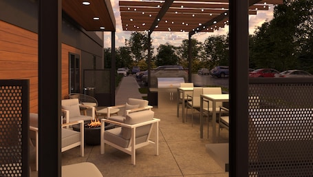 Terrace/patio. LivSmart Studios By Hilton Kokomo