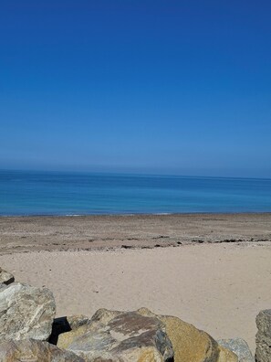 Na praia