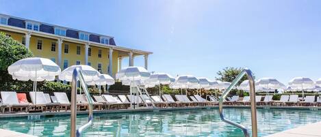 Et oppvarmet basseng