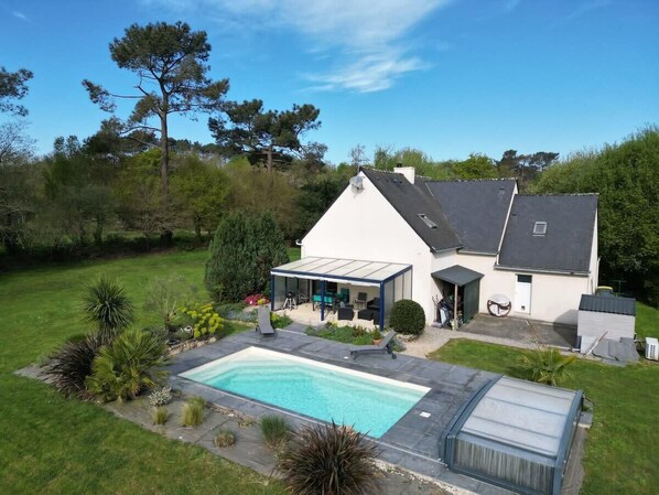 A heated pool
