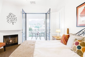 1 bedroom, desk, iron/ironing board, travel cot