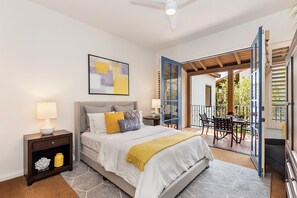 1 dormitorio, tabla de planchar con plancha, wifi y ropa de cama