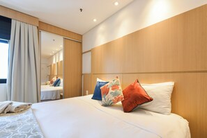 1 bedroom, iron/ironing board, bed sheets