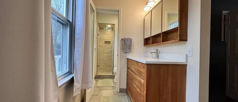 Shower, towels