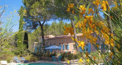 Peaceful villa, large quiet plot with swimming pool