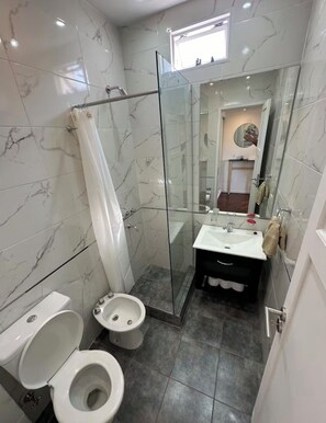 Towels, soap, toilet paper