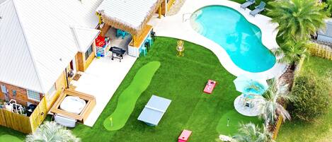 A heated pool