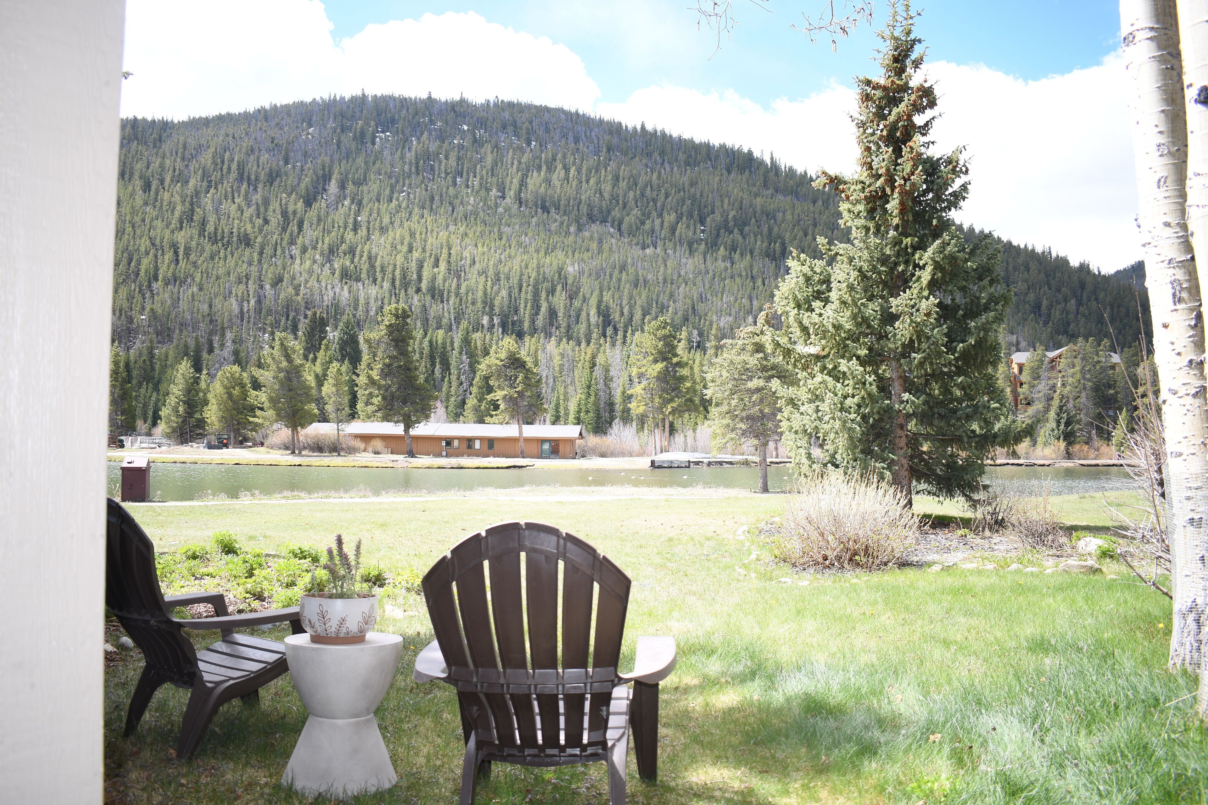 Bask in the beauty of the mountains from your own peaceful patio retreat.