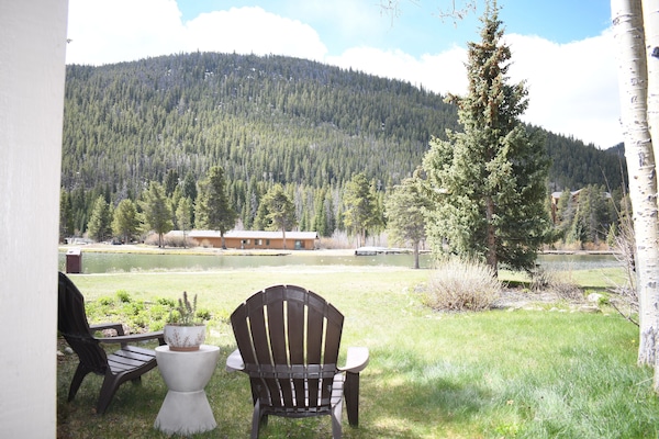 Bask in the beauty of the mountains from your own peaceful patio retreat.