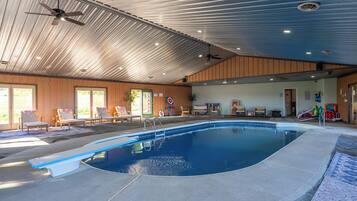 Indoor pool, a heated pool
