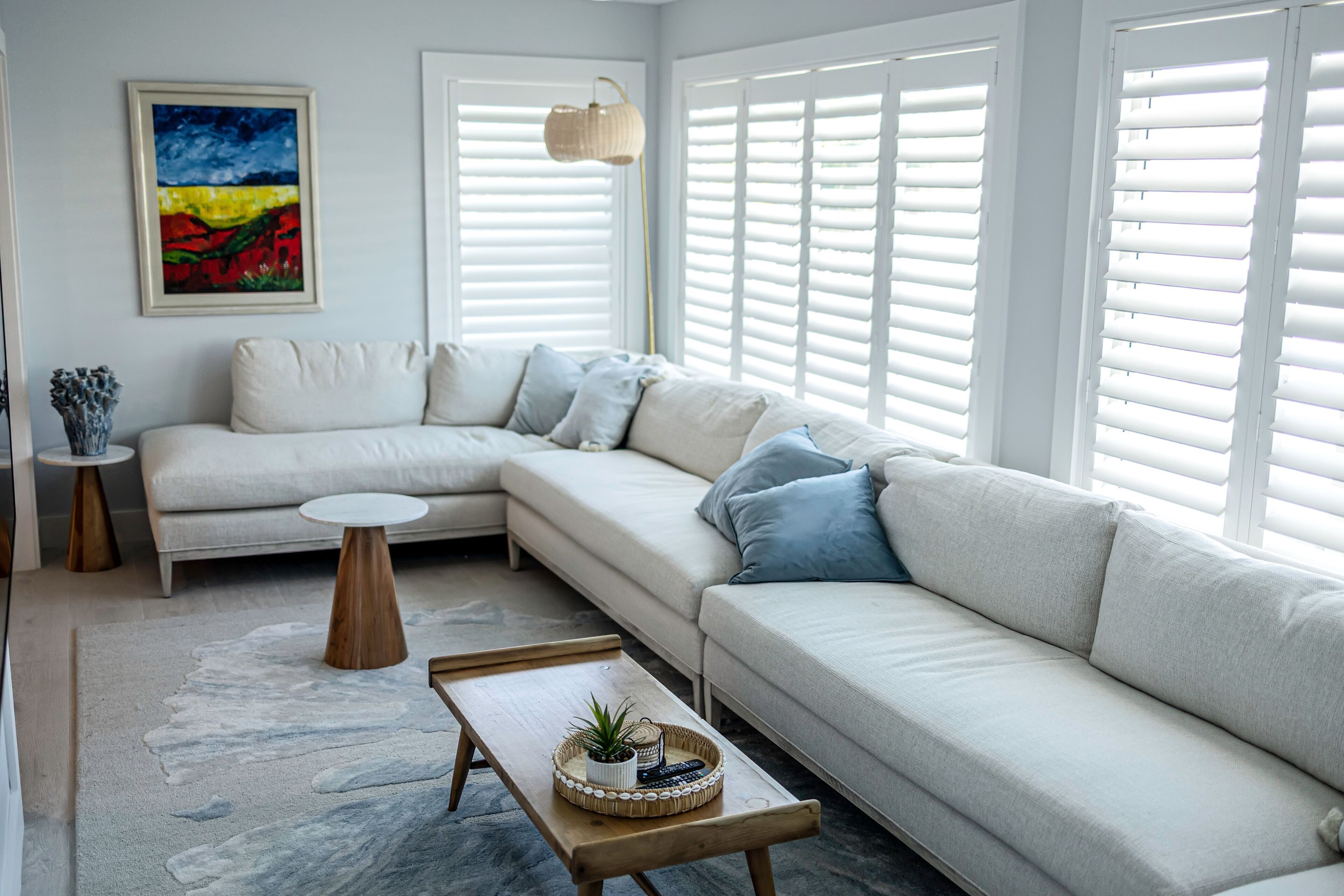 Een smart-tv, boeken en een printer