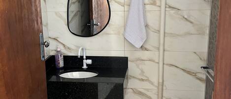 Towels, soap, toilet paper