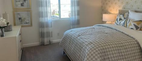 4 bedrooms, in-room safe, iron/ironing board, travel crib
