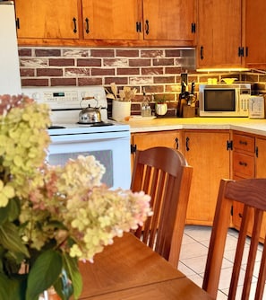 Microwave, oven, stovetop