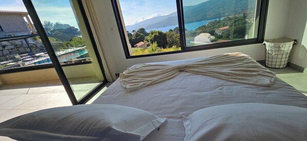5 bedrooms, travel cot, free WiFi, bed sheets - Villa Haut Standing Stella Di Mare panoramic view (Propriano)