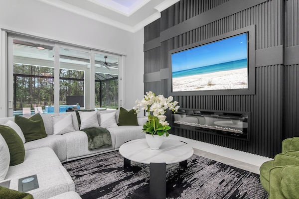 Smart TV, lareira, videogames, pebolim