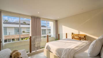 Deluxe Villa, 1 Bedroom, Patio, Pool View | 1 bedroom, Egyptian cotton sheets, premium bedding, in-room safe