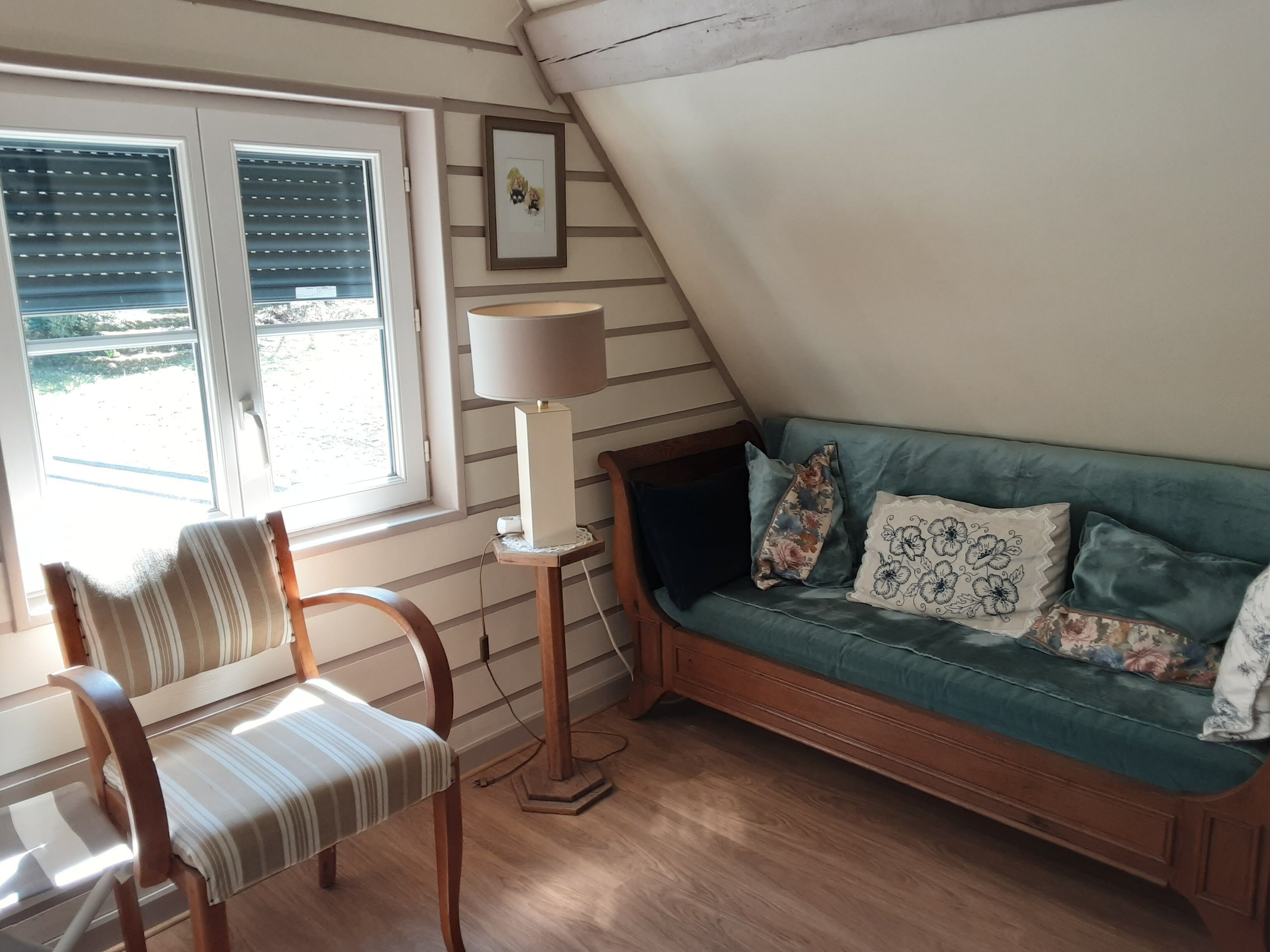 Comfort-Doppel- oder -Zweibettzimmer, Gartenblick | Wohnbereich