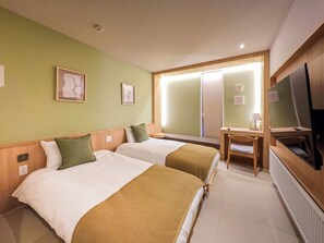 1 slaapkamer, een bureau, gratis wifi, beddengoed