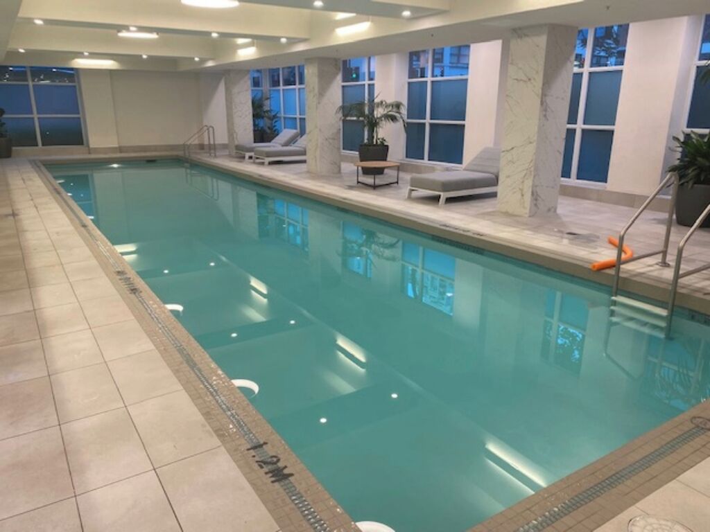 Indoor pool, a heated pool
